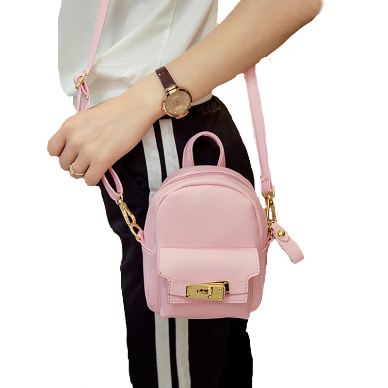 

Cute Korean Mini New Women Shoulder Bag Quality PU Leather Bag Mini Backpack crossbody bags women's backpacks 977