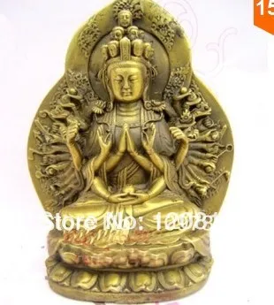 

00231 Tibet Buddhism Ksitigarbha Bronze buddha Statue