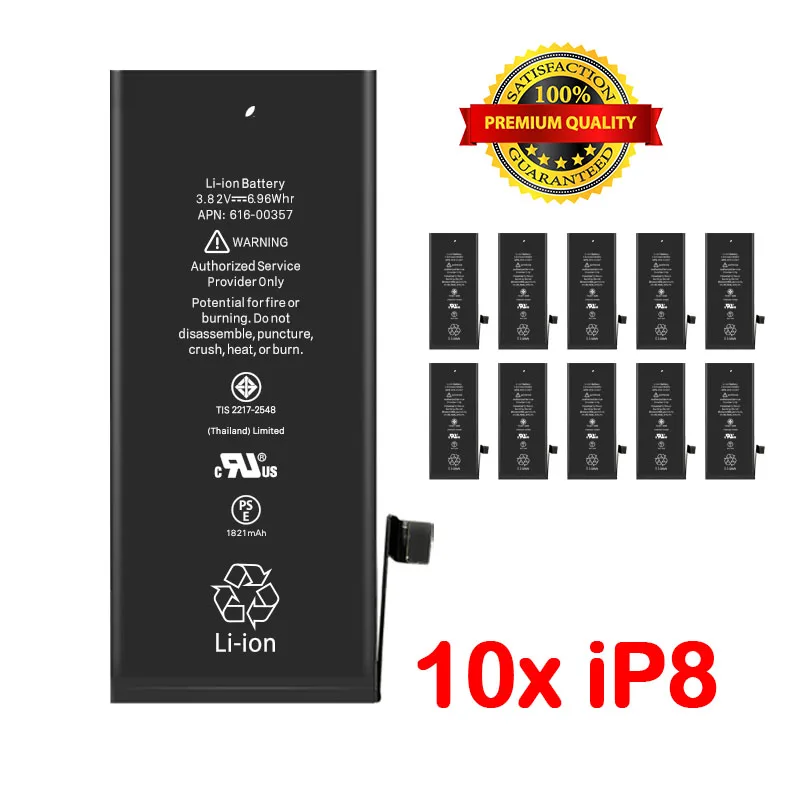 

10pcs/lot Brand New Premium Quality Battery For iPhone 8 Replacement