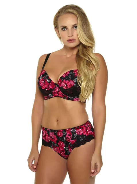 Mierside Hot Women Sexy Underwear Big Size Printing Plus Bra Set 36 46C/D/DD/DDD/E/F/G  Sexy Casual Brief And Bralette BL953P Set Q0705 From Sihuai03, $15.39