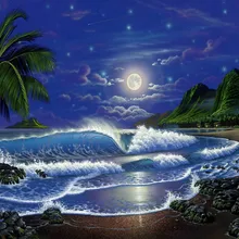 Luna Mezz 'O Mare DIY живопись по номерам 24 Цвета Пигмент кисть Искусство Ручная роспись креативная Цифровая живопись маслом