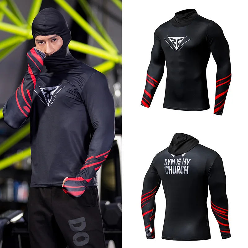 hooded compression shirt