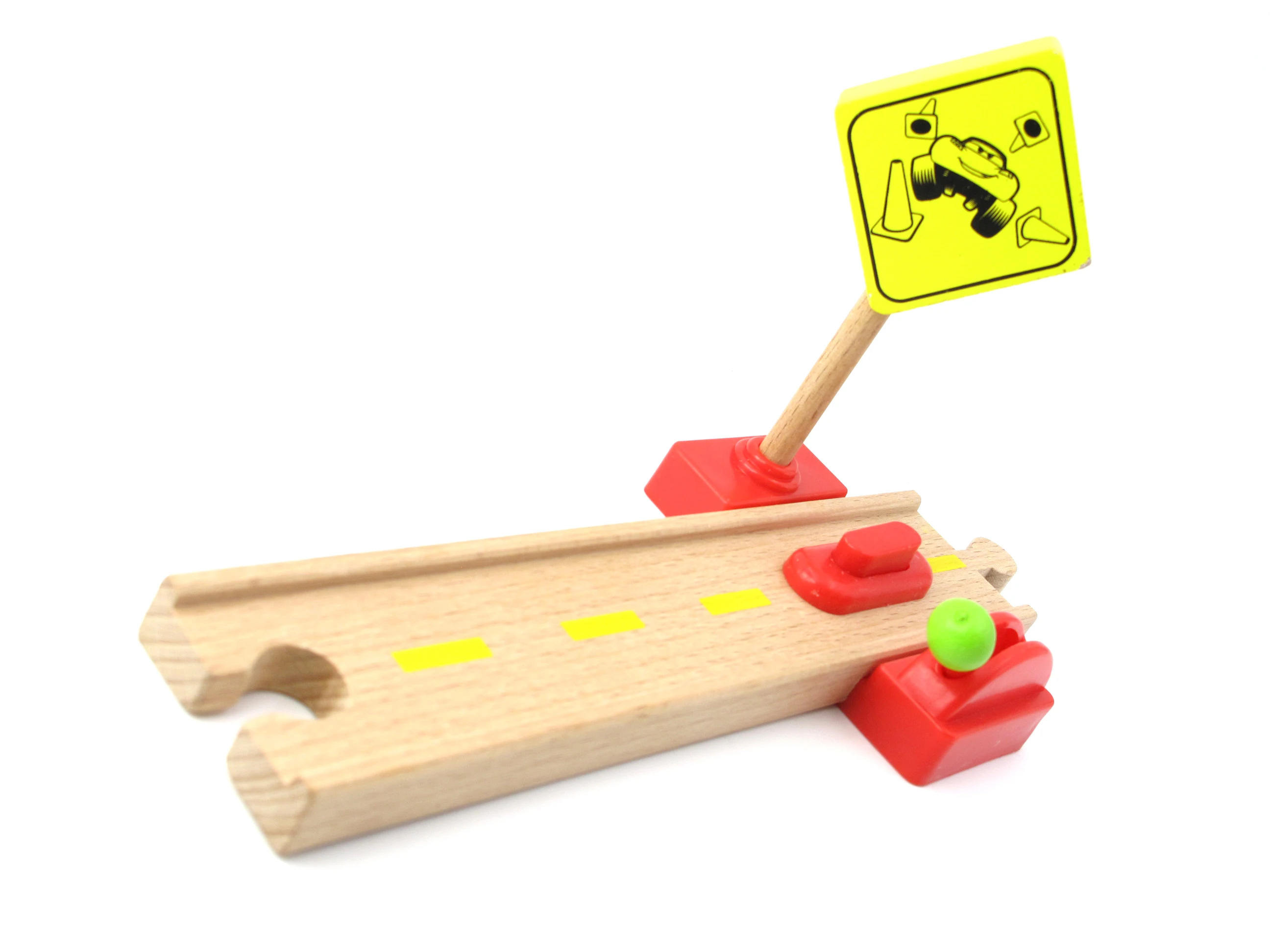 

TTC76 Road Gate Wooden Train Scene Track Accessories BRIO Toy Car Truck Locomotive Engine Railway Toys for Children