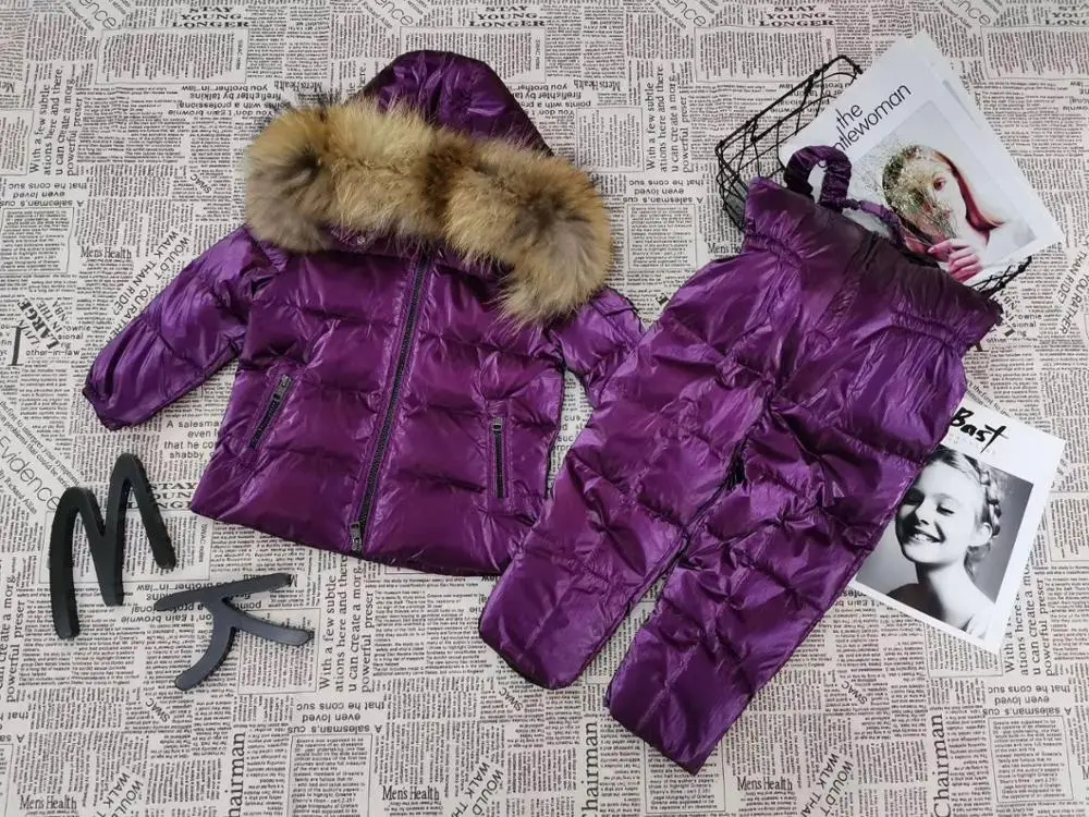 

Winter Children Down Jackets Girl Down Coat Winter Boys Jacket Natural Fur Duck Down Winter Jackets Kids Outerwear