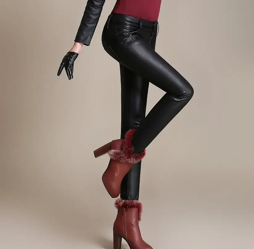 Negro Tamaños Xs Caliente Render Mujer Nueva Engrosamiento Elástico Alta Moda Más Grandes 3xl De Pantalones Cuero Cintura Pequeña 2019 vv5rwZUfcq