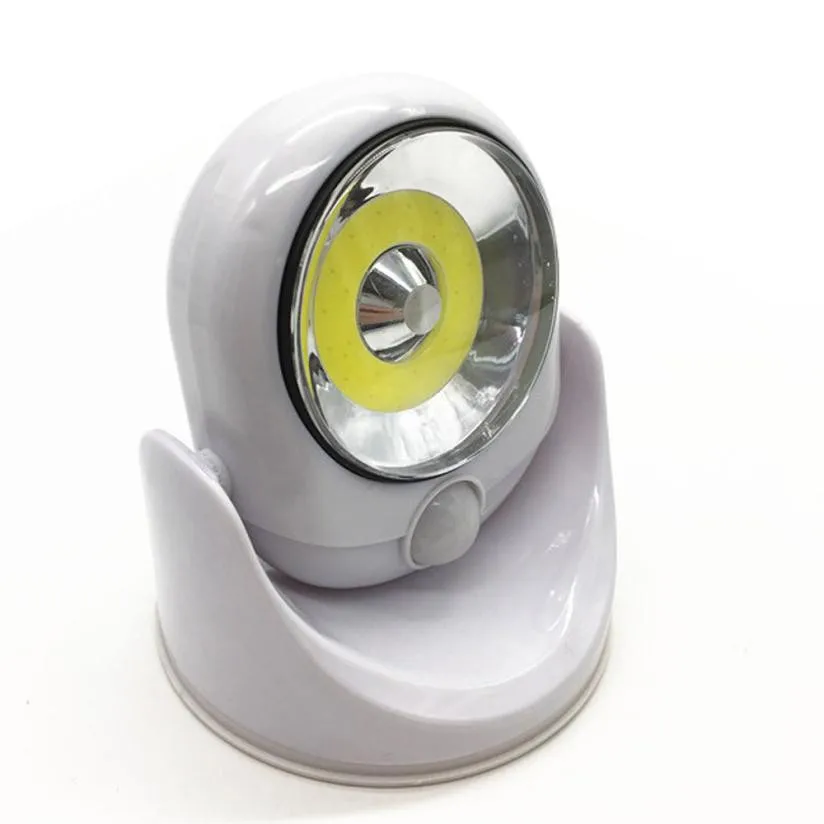 

MUQGEW LED 360-Degrees Light Cordless Motion Activated Sensor Light LED Light Swivels Corridor Cabinet led Sensor Light