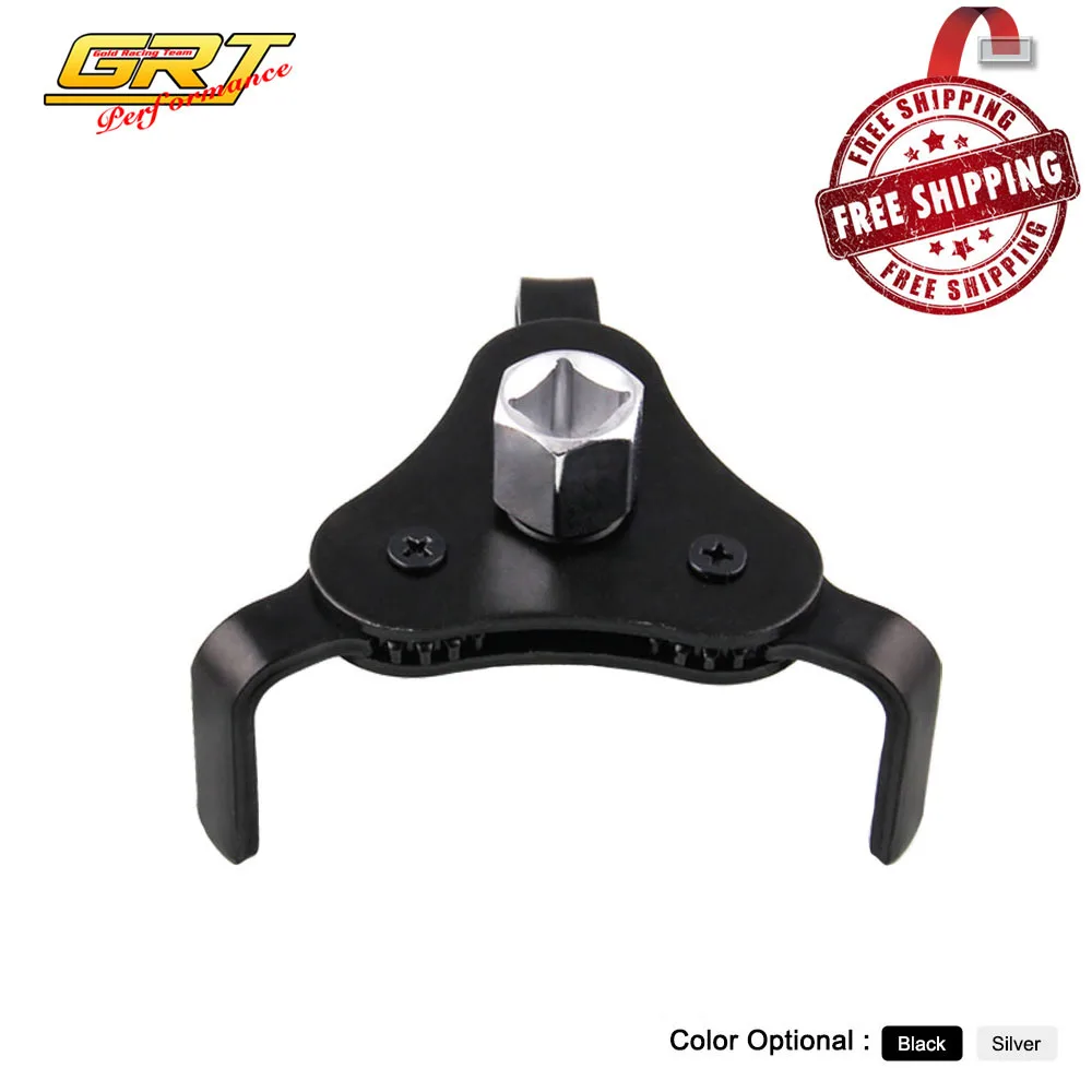 

Universal Oil Filter Wrench Auto Adjustable Flat 3Jaw Remover Socket Car Tools Filter use with 1/2" or 3/8" Square Drive