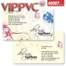 Модель карты a40007 для одностороннего матового лица 85,5X54 мм 0,38 мм Печать Карты Пользовательские ПВХ карты