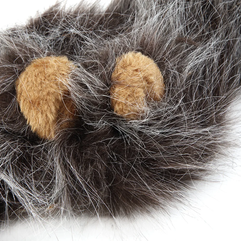 Домашнее животное кошка собака эмуляция Лев волосы грива уши головной убор осень зима наряжаться костюм глушитель шарф