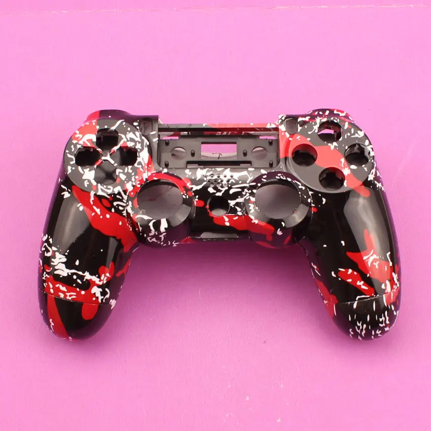 YuXi для sony Playstation 4 PS4 контроллер геймпад Ремонт DIY корпус Оболочка Передняя Задняя крышка чехол 1000 1100 Версия США - Цвет: A