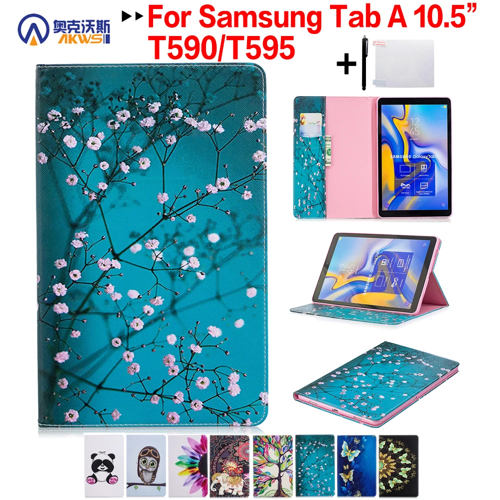 Цветной чехол для samsung Galaxy Tab A2 T595 T590 T597 10,5 чехол для планшета для SM-T590/T595/T597 Магнитный чехол