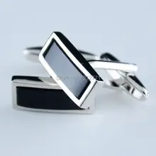 The new classic Black Onyx crystal fashion cufflinks cuff font b nails b font Business Gifts