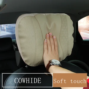 Maybach S класс подголовник автомобиля Подушка для головы кожа удобные мягкие чехлы для подушек Регулируемая Автомобильная подушка для Benz аксессуары - изображение