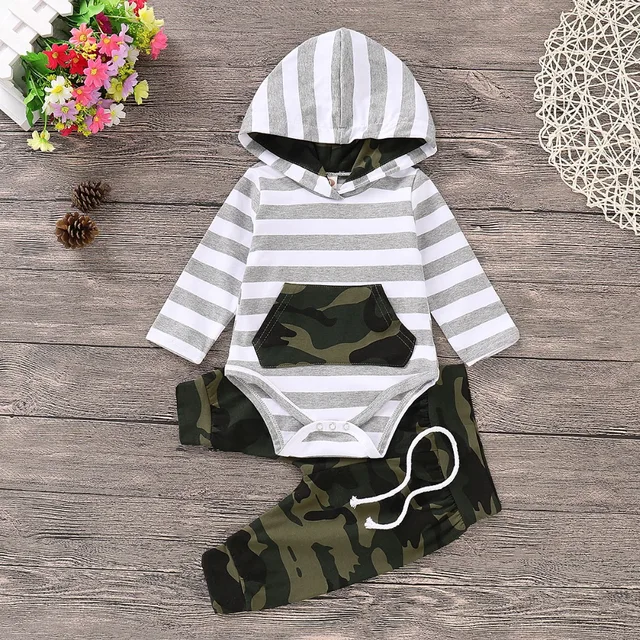 Kids Baby Boy Clothes Set Fashion Hooded Long Sleeve T-Shirt + Pants Newborns Tracksuits Spring Summer Toddler Infantil Costumes 1