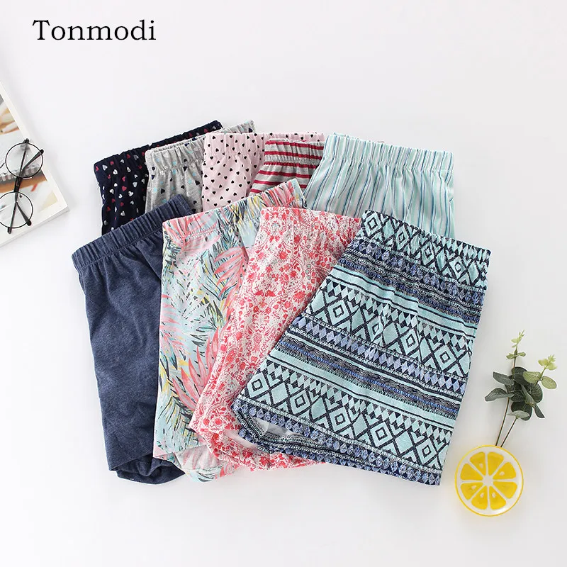 

Women's Sleep Pants Summer Cotton Woven Pajama Pants Ladies loose Shorts Lattice Hot Sleep Bottoms
