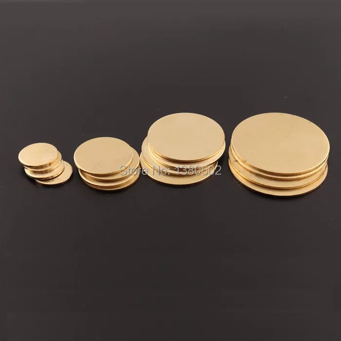 10pcs Copper Round Blank copper stamping brass blanks metal disc enameling blanks 18Ga 1.0mm thick 1/2" 3/4" 1" 1 1/4"