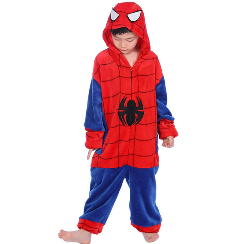 

Kids Sweet Animal Pajamas Costume Winter Boys Girls Soft Hooded Sleepwear Cartoon Cosplay Cute Children Pyjamas Christmas Onesie