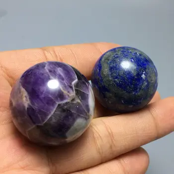 

natural dream amethyst lapis lazuli quartz crystal sphere ball gemstone healing reiki stones and crystals
