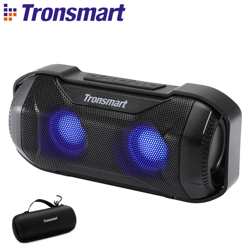 Tronsmart вспыш и чудо Bluetooth Динамик IPX56 10 Вт Колонка Водонепроницаемый с светодиодный