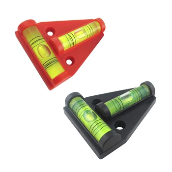 

1Pc T-type spirit level bubble Shell T type spirit level measurement instrument Triangular Plastic level indicator 2018