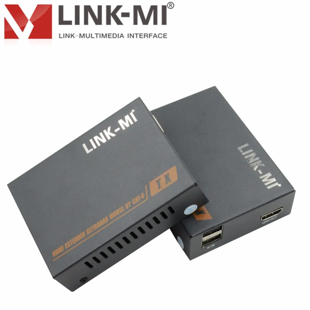 

LINK-MI LM-HT207KM 1920x1080 HD Video HDMI + USB For Keyboard Mouse PC HDMI KVM Extender 60m Single Cat6 Cable