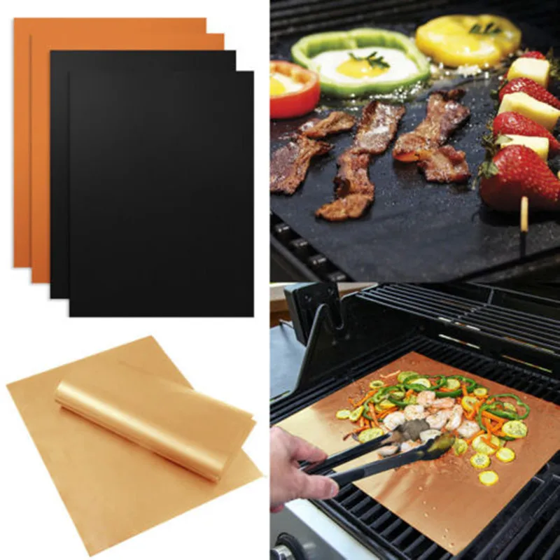 Grill Bbq Mat Non Stick Matt Reusable Cooking Mats Set Oven Liner