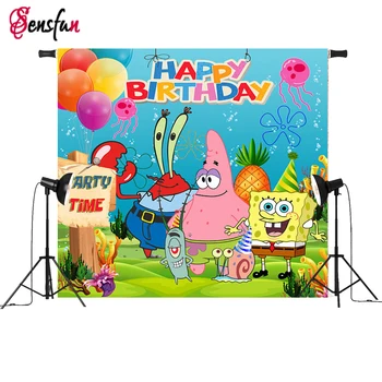 

Vinyl Cartoon Newborn Birthday Party Custom Photo Background Studio Photography Backdrop 5x3ft