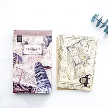 30 шт./упак. креативный город поздравительная почтовая открытка День рождения Письмо Конверт подарочная карта набор открытка