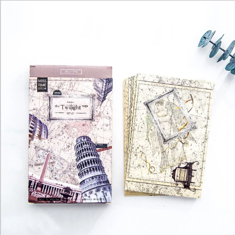 

30 pcs/pack Creative city Greeting Card Postcard Birthday Letter Envelope Gift Card Set Message Card Free shipping