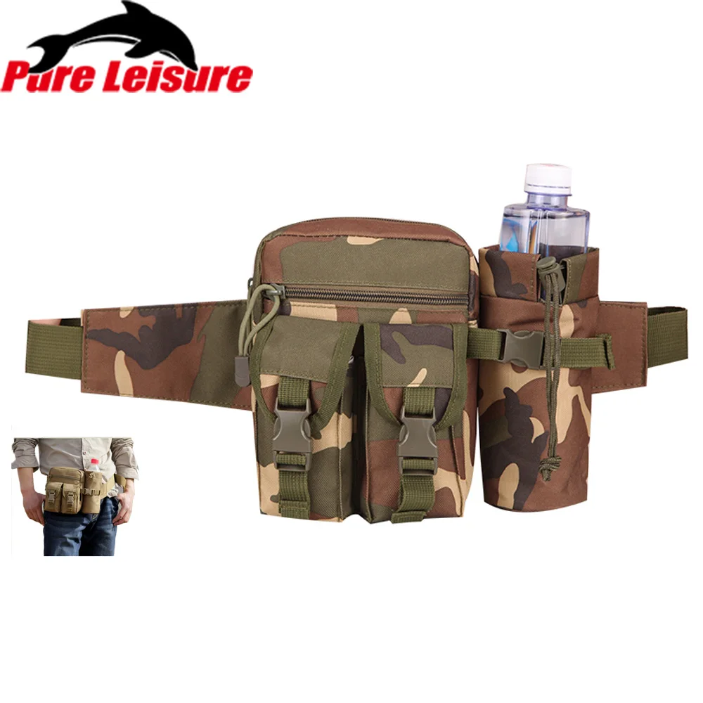 

PureLeisure New Arrival Fishing Waist Belt Bag Waterproof Camping Hiking Fishing Pouch Kettle Belt Bag Fishing Reel Cover