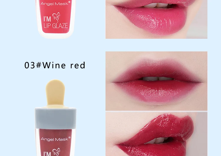ANGEL MASK Cherry Liquid Lipstick Pink Lip Tint Magic Lip Plumper Nature Long Lasting Moisturizing Matte Lipstick (6)