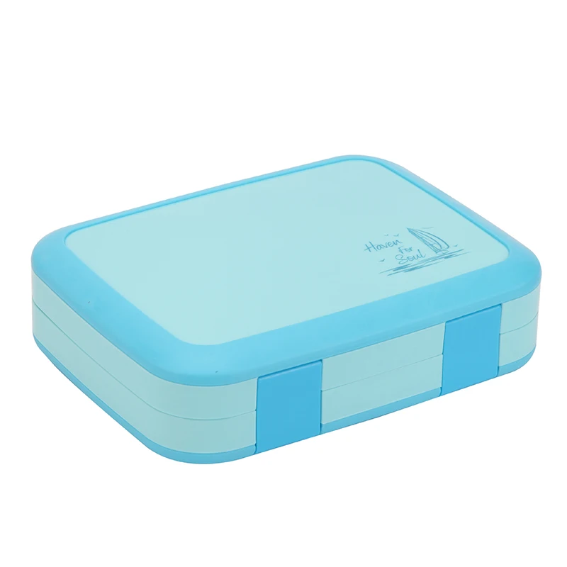 2 или 1 шт., Ланч-бокс для детей, контейнеры для еды, Microwavable Bento Snack box, мультяшная школьная Водонепроницаемая коробка для хранения - Цвет: KT177