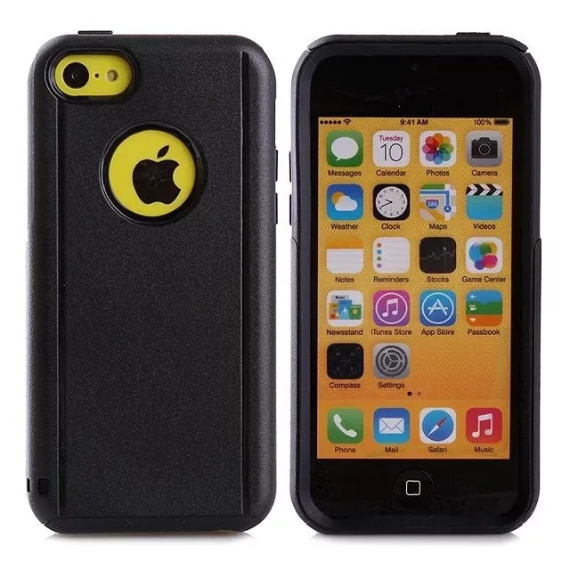 DHL 2 в 1 пластик+ ТПУ чехол для iphone 5C, Жесткий Чехол для iphone 5C ударопрочный чехол pc+ tpu чехол 100 шт/партия