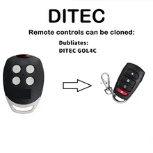 DITEC GOL4C замена пульта дистанционного управления Замена передатчика клон 433,92/433 МГц фиксированный код