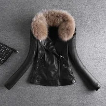 Акция Chaquetas De Cuero Mujer кожаная куртка для женщин 2xl 3xl кожаная женская куртка из искусственной кожи размер тонкий стеганый пальто