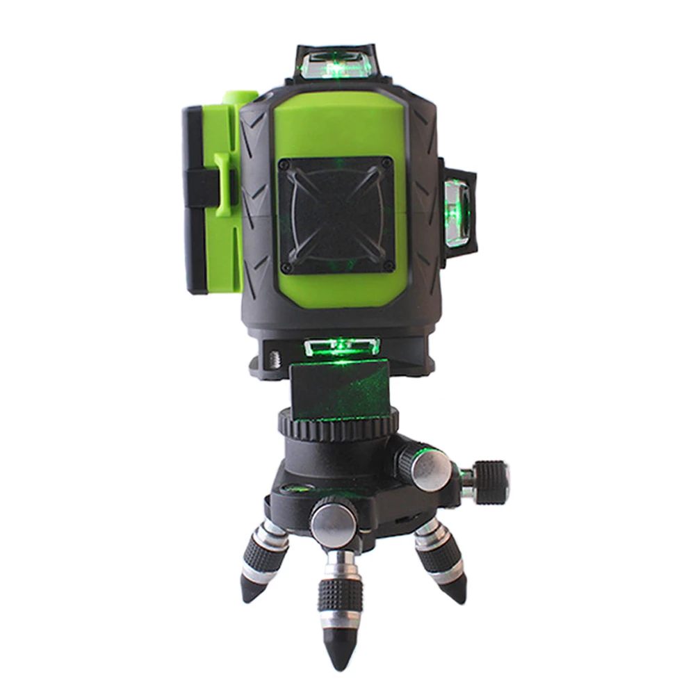 2 предмета Батарея Fukuda Профессиональный 16 линия 4D лазерный уровень с лазером зеленого цвета луч 360 в вертикальном и горизонтальном положении само-Балансирующий перекрестный для использования вне помещений