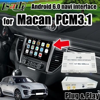

Android 6.0 GPS Navigation Box for Macan Cayenne Porsche PCM 3.1 Android interface support wireless carplay by Lsailt
