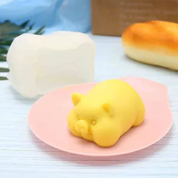 

Pig Mousse Cake Silicone Mold Cookie Ice Cream Fondant Dessert Mold Candy Chocolate Pudding Mold Art Cake Decorating Tool
