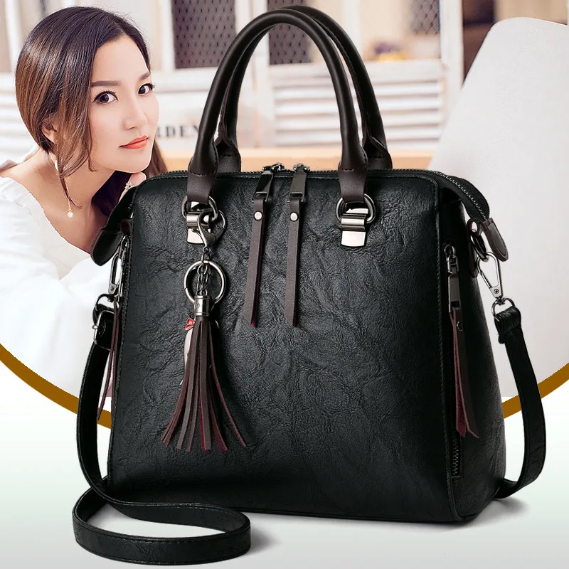 Mododiino النساء رسول 2018 جديد المد الإناث أعلى مقبض حقيبة حقيبة كتف بتصميم بسيط المرأة حقيبة يد لسيدة حمل حزب PackDNV0763