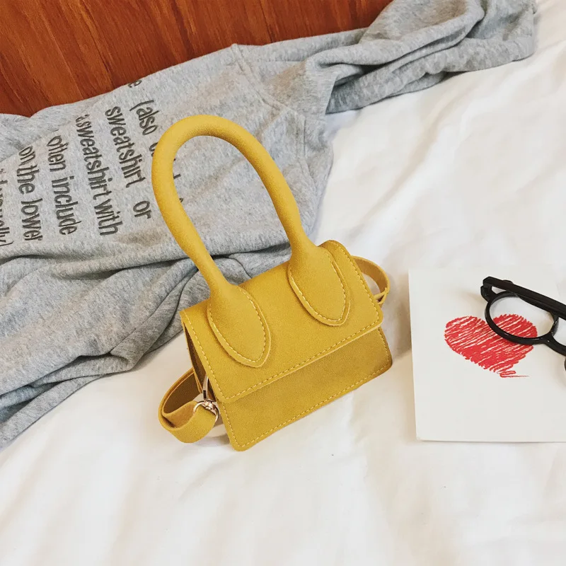 

Children's Mini cute top handle Tote Bag Suede Kid Handbag Fashion Small Famous Brand Designer Shoulder Girls Hot Messenger Bag