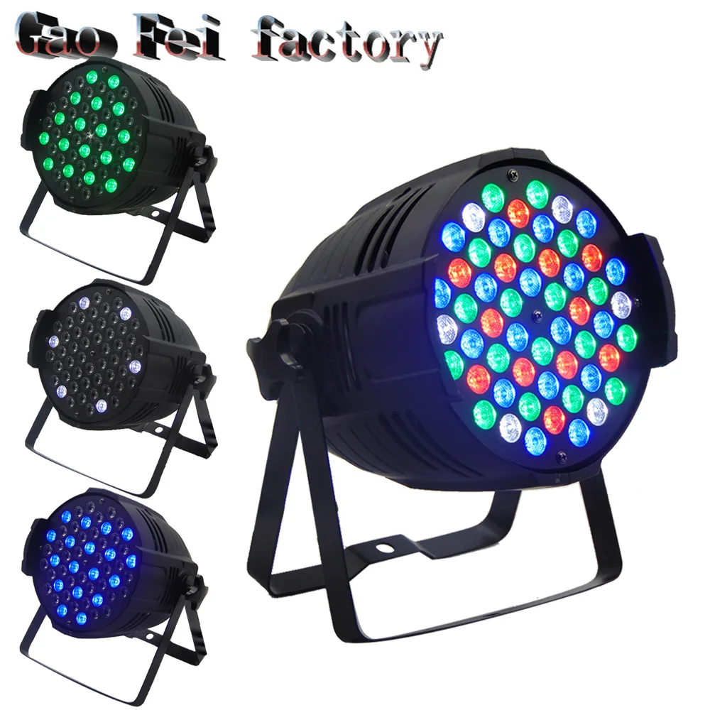 

54X3W led Par Light RGBW Led Stage Ligh DMX controL KTV rooms lamp professional DJ equipment disco lights (4pcs/lot)