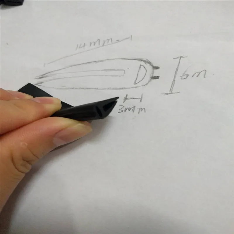20ft DIY Rubber Seal U Look Strip Trim Black Auto Door Edge Sticker