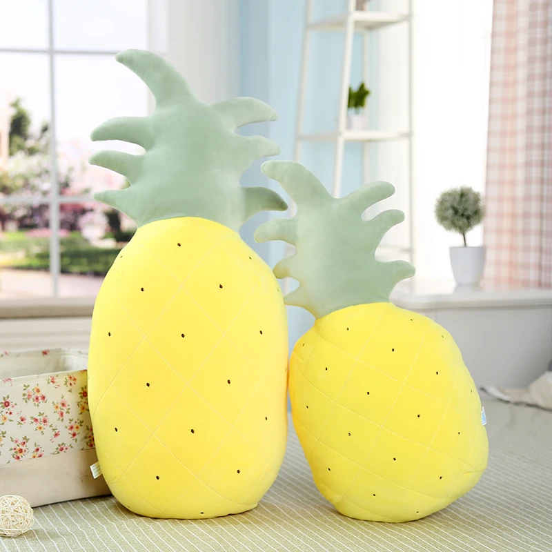 60-75 см желтый ананас набивные плюшевые игрушки игрушечные ананасы Фруктовые Куклы для девочек фрукты подушки "Ананас" для дивана