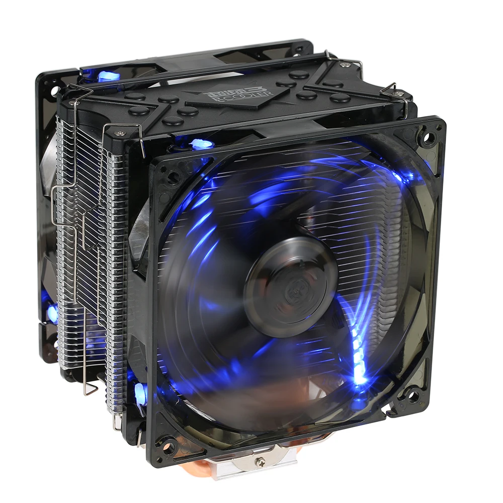 Кулер PCCOOLER с 5 тепловыми трубками тихий 4 контактный кулер для процессора