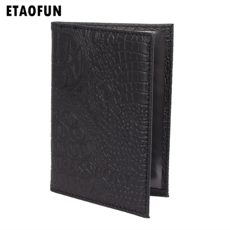 Чехол для паспорта Etaofun из искусственной кожи с узором под крокодила