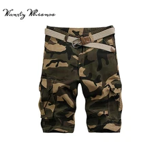 Камуфляжные карго-шорты камуфляжные мужские новые мужские s мужские шорты в повседневном стиле свободные рабочие шорты мужские военные Короткие штаны Большие размеры 28-40