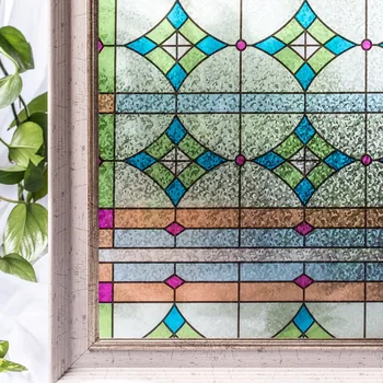 

CottonColors PVC Waterproof Window Cover Films No-Glue 3D Static Decorative Privacy Window Glass Sticker Size 90 x 200cm