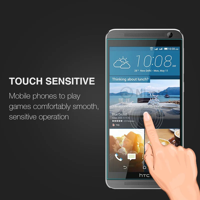 Nicotd Tempered Glass For HTC One E9 E8 M10 9H Protector Screen Film On For HTC Desire 826 828 830 610 510 One M8 M7 Clear Glass (4)