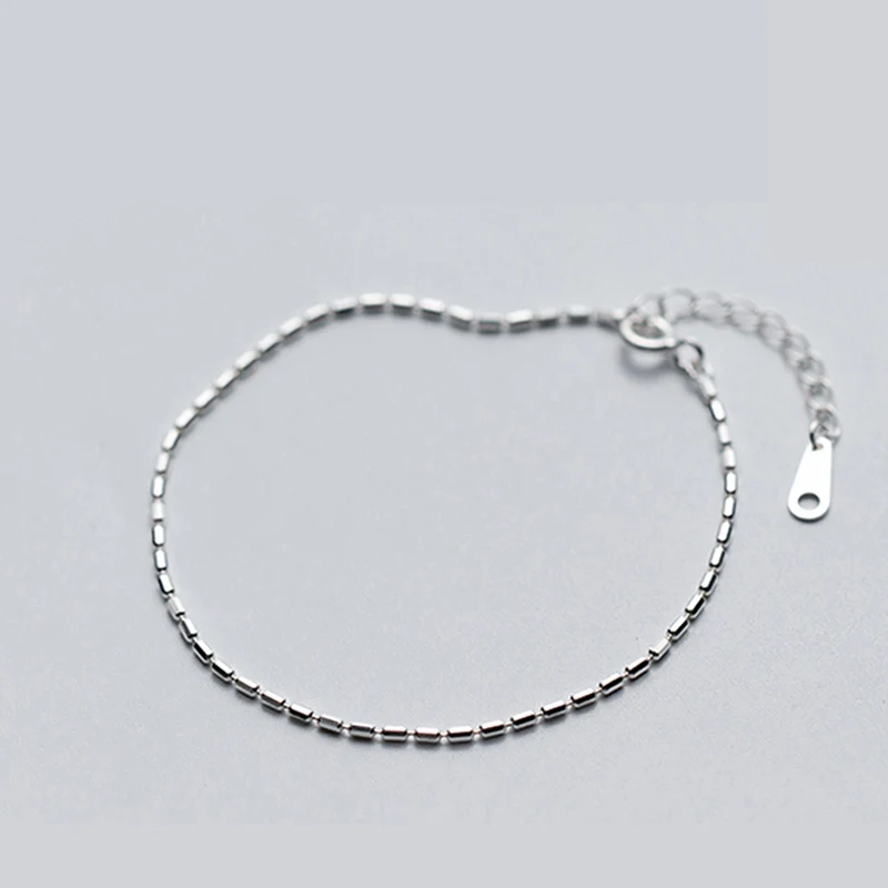 

La MaxZa 925 Sterling Silver Jewelry Minimalist Luxury Bracelets For Women Girls Adjustable Chain Fine Jewelry Women Accessory