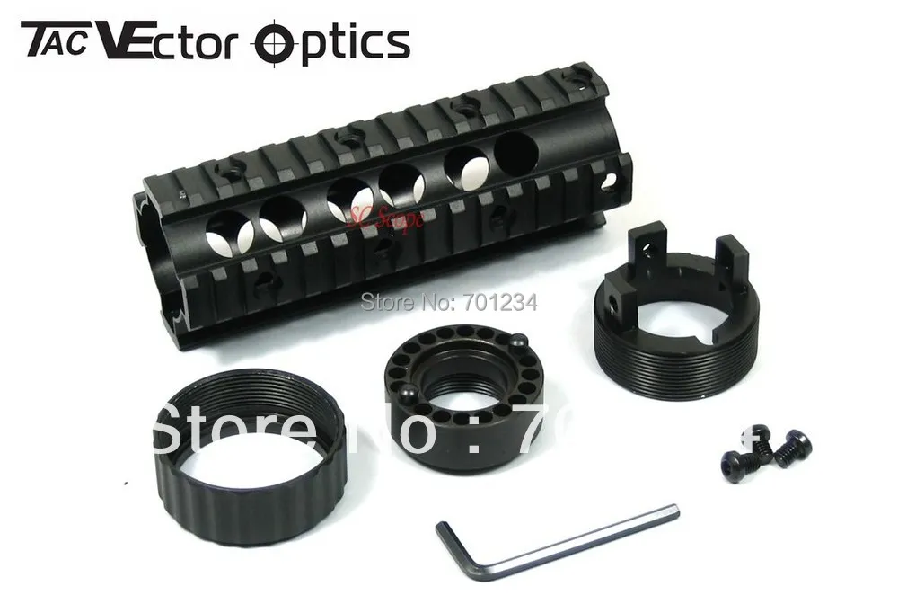 Векторная оптика. 223 бесплатно плавающий карабин ручной гвардии Quad Pictinny Rail Mount